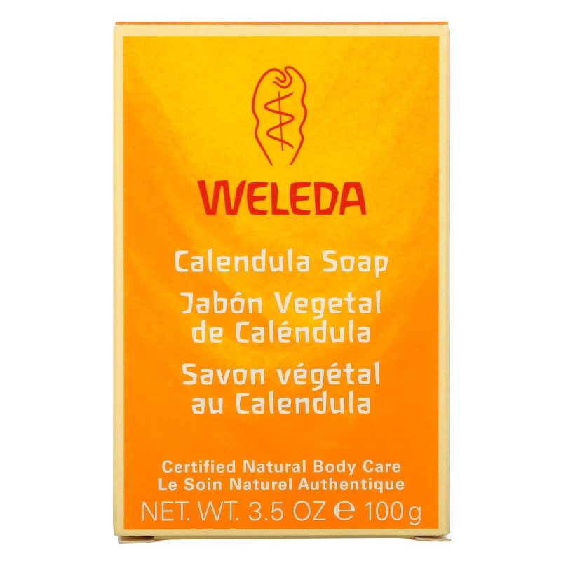 Weleda, Мыло с календулой, для питания и увлажнения кожи,  35 унции (100 г)