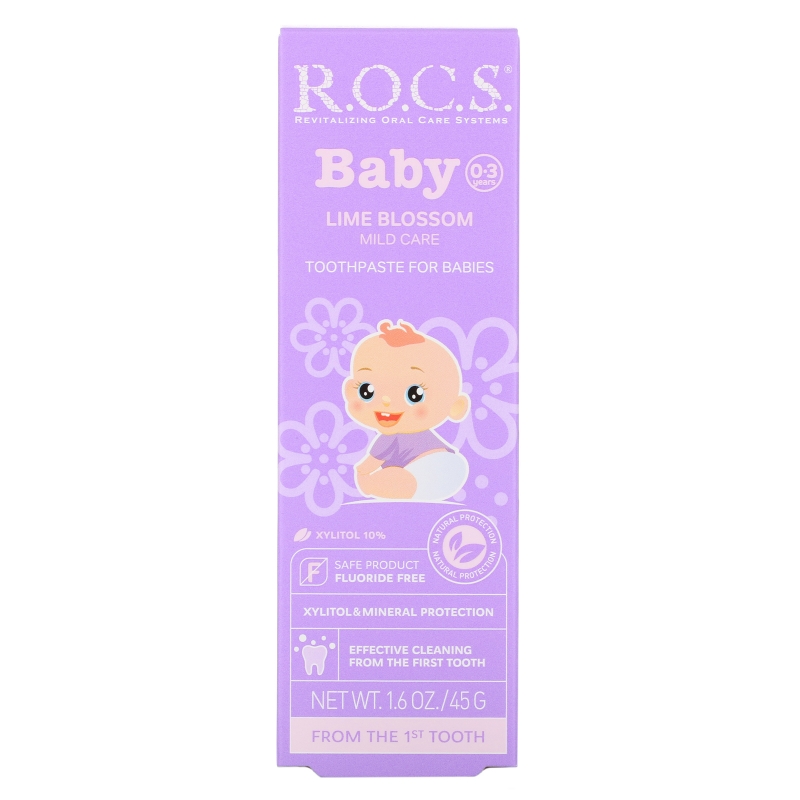 R.O.C.S. , Baby, Lime Blossom Toothpaste, 0-3 Years, 1.6 oz (45 g)