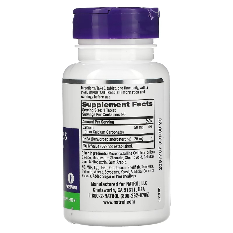 Natrol, DHEA, 25 mg, 90 Tablets