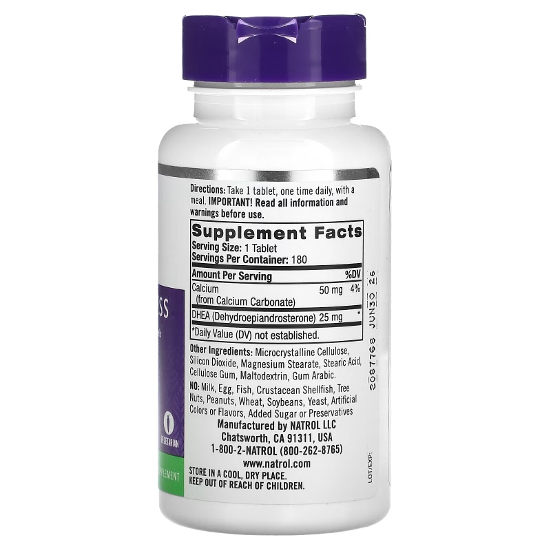 Natrol, DHEA, 25 mg, 180 Tablets