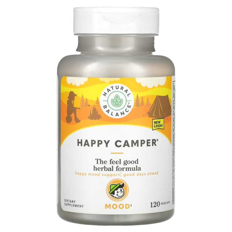 Natural Balance, Happy Camper, Mood, 120 Vegcaps