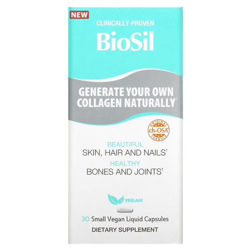 BioSil, Advanced Collagen Generator, 30 Small Vegan Liquid Capsules