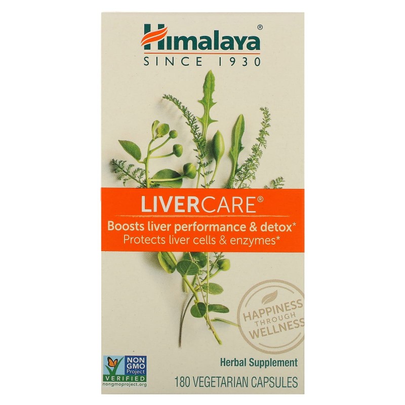 Himalaya Herbal Healthcare Liver Care (забота о печени) 180 вегетарианских капсул