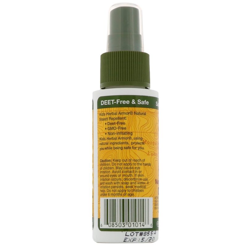 All Terrain Kids Herbal Armor Natural Insect Repellent Deet-Free Pump Spray 2.0 fl oz (60 ml)