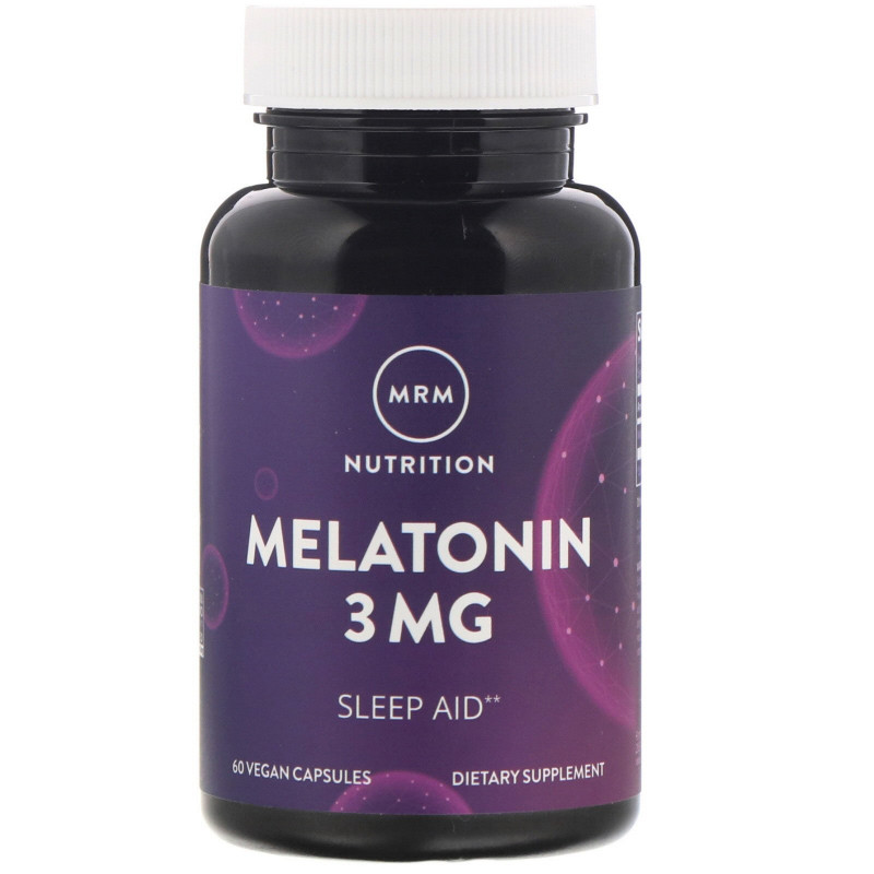 MRM Мелатонин 3 мг 60 вегетарианских капсул