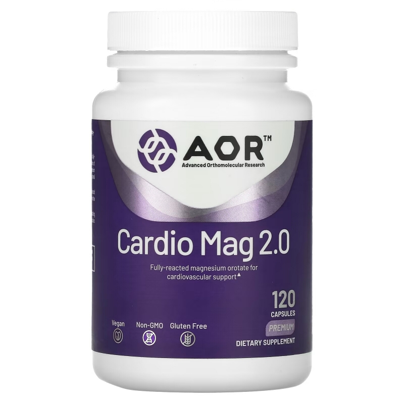 Advanced Orthomolecular Research AOR Classic Series Cardio-Mag 2.0 120 Veggie Caps