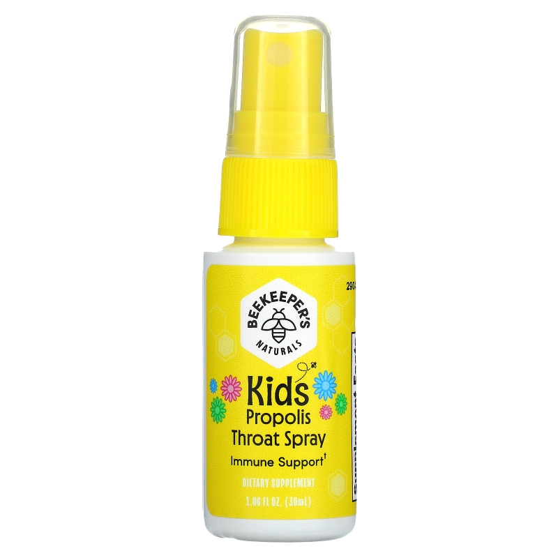 Beekeeper's Naturals, Propolis Throat Spray for Kids, 1.06 fl oz (30ml)