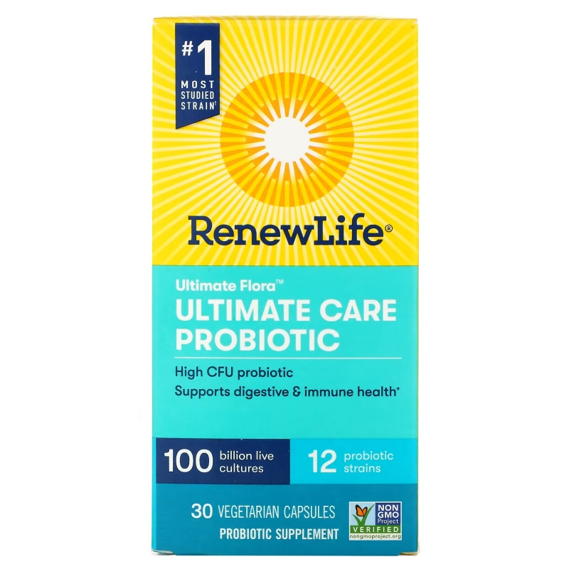 Renew Life, Ultimate Flora, Ultimate Care Probiotic, 30 Vegetarian Capsules