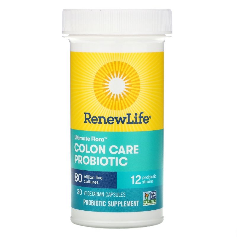 Renew Life, Ultimate Flora, Colon Care Probiotic, 30 Vegetarian Capsules