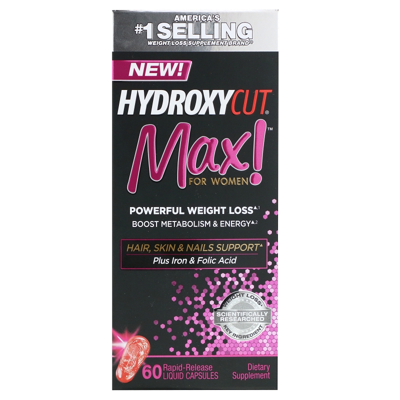 Hydroxycut Max! Pro Clinical для женщин 60 капсул быстрого высвобождения