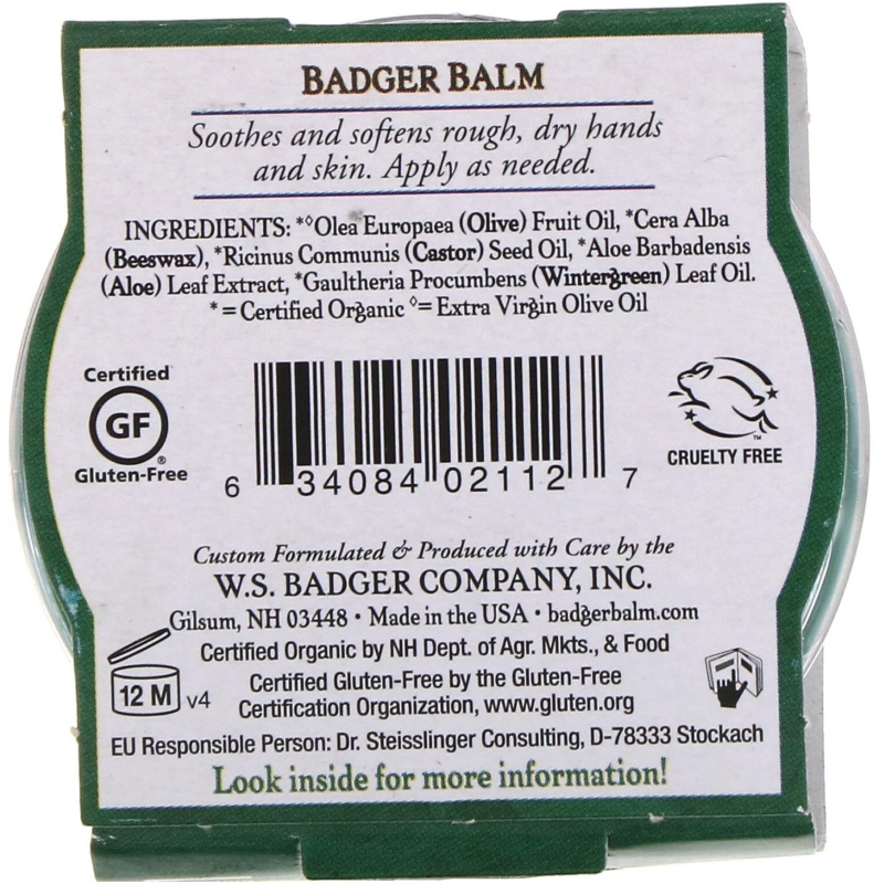 Badger Company Badger бальзам для рабочих рук 0.75 унции (21 г)