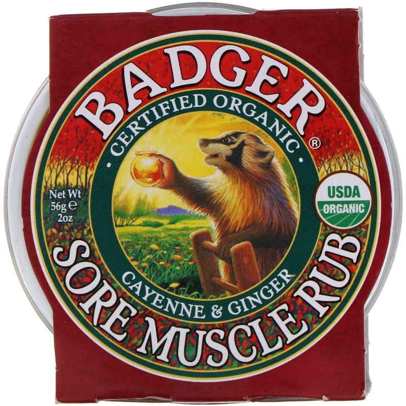 Badger Company Sore Muscle Rub Cayenne & Ginger 2 oz (56 g)