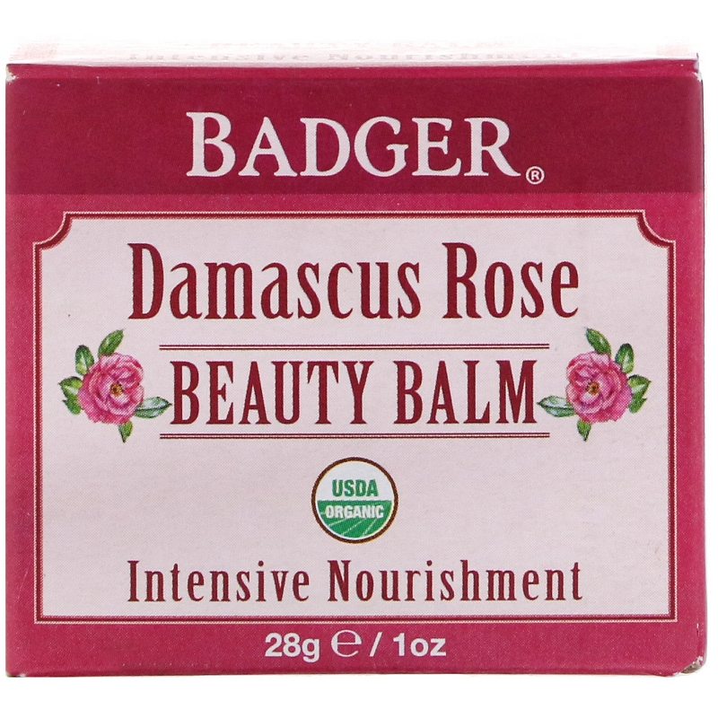 Badger Company Бальзам для кожи Дамасская роза, для питания и увлажнения кожи, 1 унция (28 г)