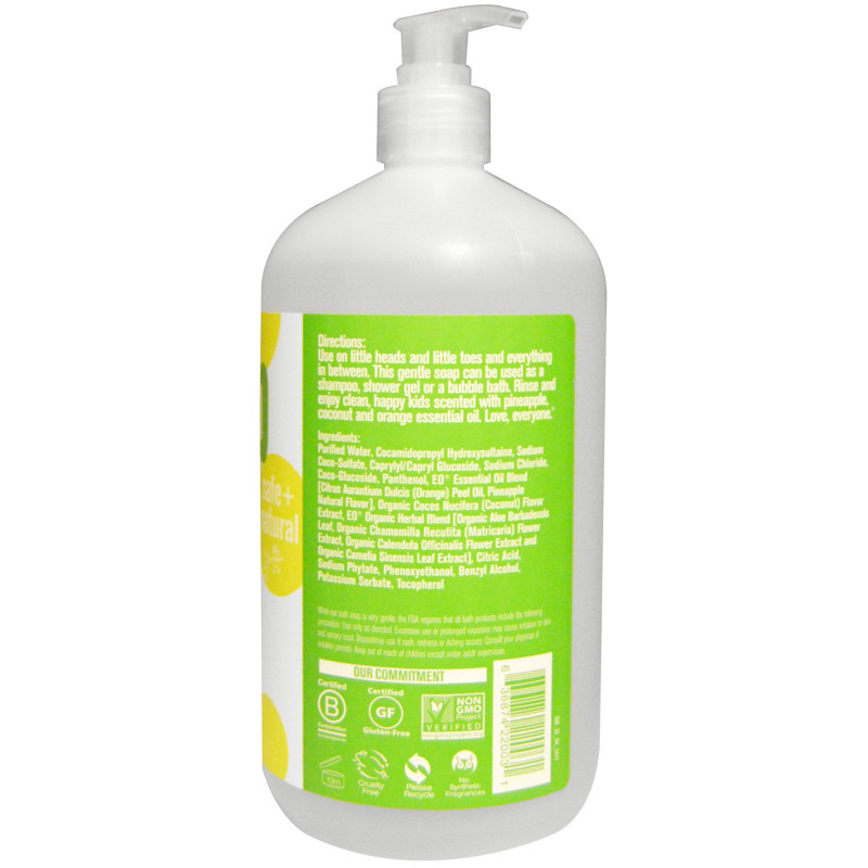 EO Products Детское мыло для всего тела с тропическим кокосовым ароматом 960 мл
