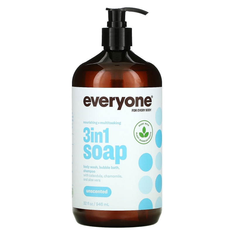 Everyone Soap For Everybody 3 in 1 Unscented 32 fl oz (946 ml)