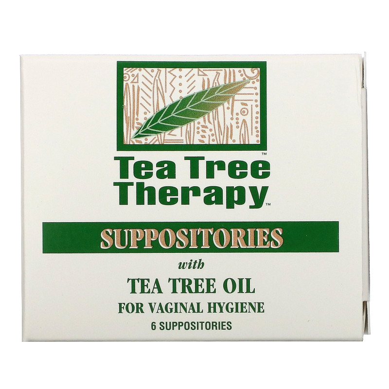 Tea Tree Therapy Суппозитории с маслом чайного дерева для гигиены влагалища 6 Suppositories