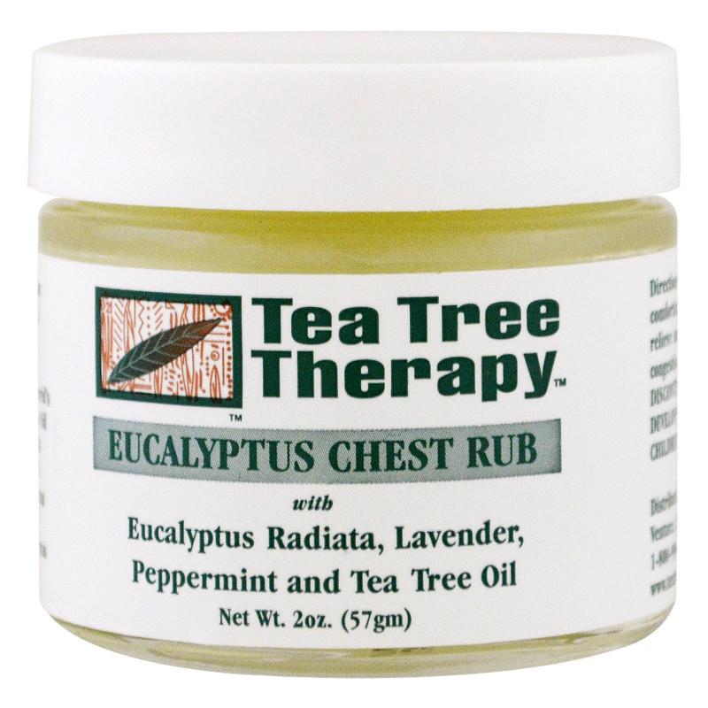 Tea Tree Therapy Эвкалиптовая мазь - растирка для груди 2 унции (57 г)