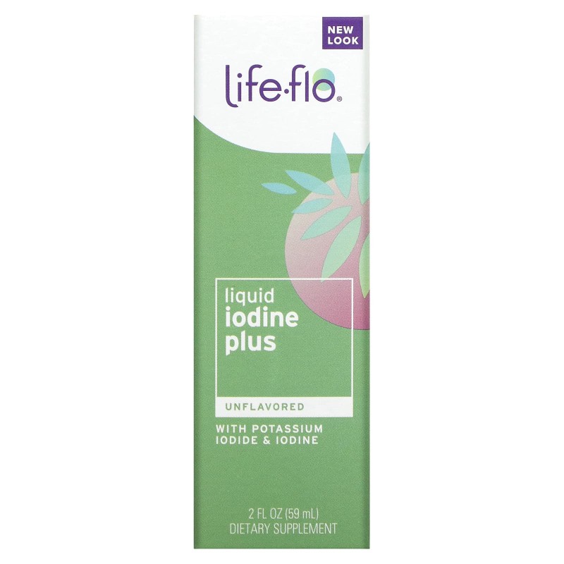 Life Flo Health Жидкий йод Плюс 2 жидких унции (59 мл)