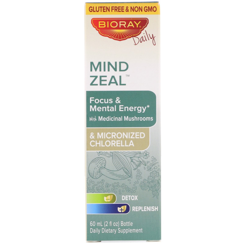 BioRay Inc., Mind Zeal, Focus & Mental Energy, Alcohol Free, 2 fl oz (60 ml)