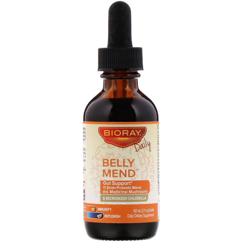 BioRay Inc., Belly Mend, Gut Love & Support, Alcohol Free, 2 fl oz (60 ml)
