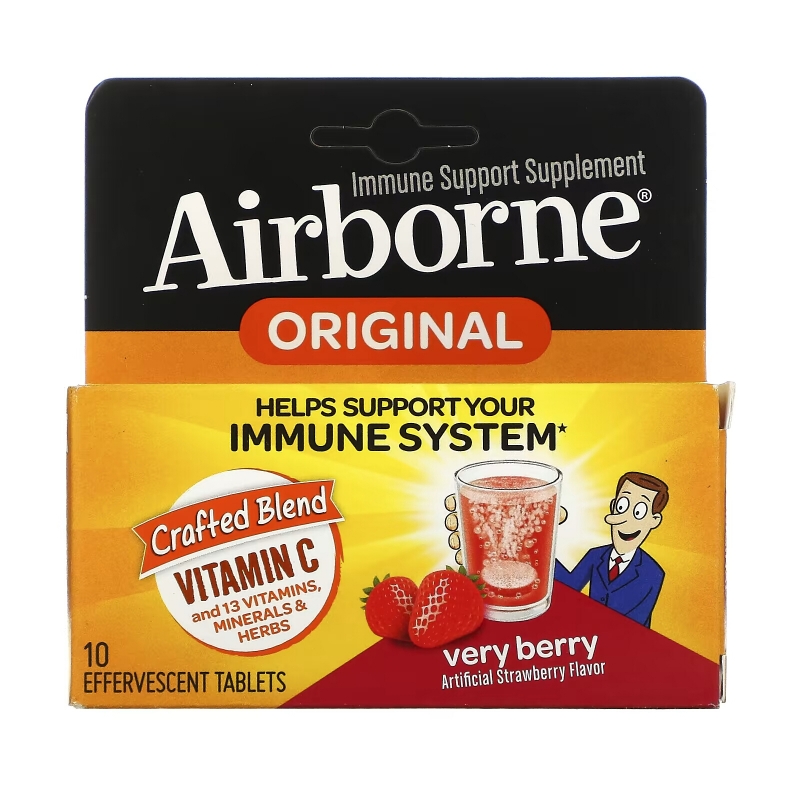 AirBorne Шипучие таблетки очень ягодные 10 таблеток