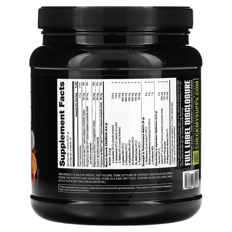 Nutrabio Labs, Intra Blast, Intra Workout Amino Fuel, Tropical Fruit Punch, 1.6 lb (717 g)