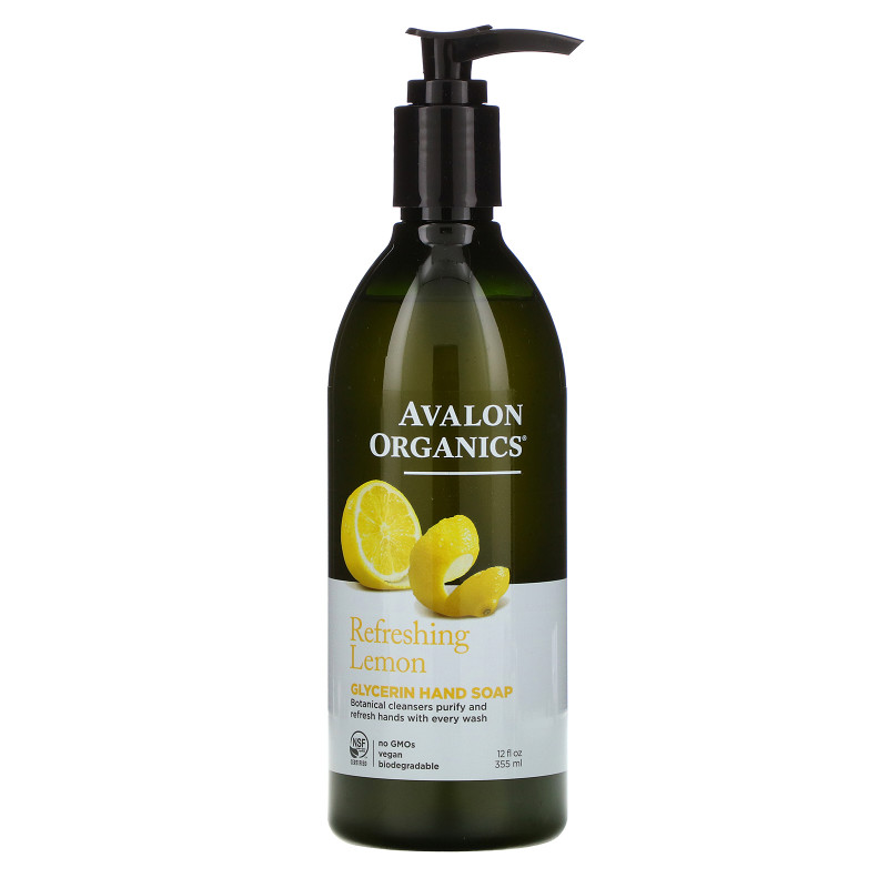 Avalon Organics Глицериновое мыло для рук лимон 355 мл