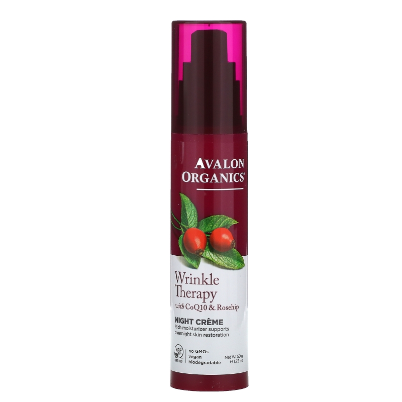 Avalon Organics CoQ10 Repair Wrinkle Defense Night Cream 1.75 oz (50 g)