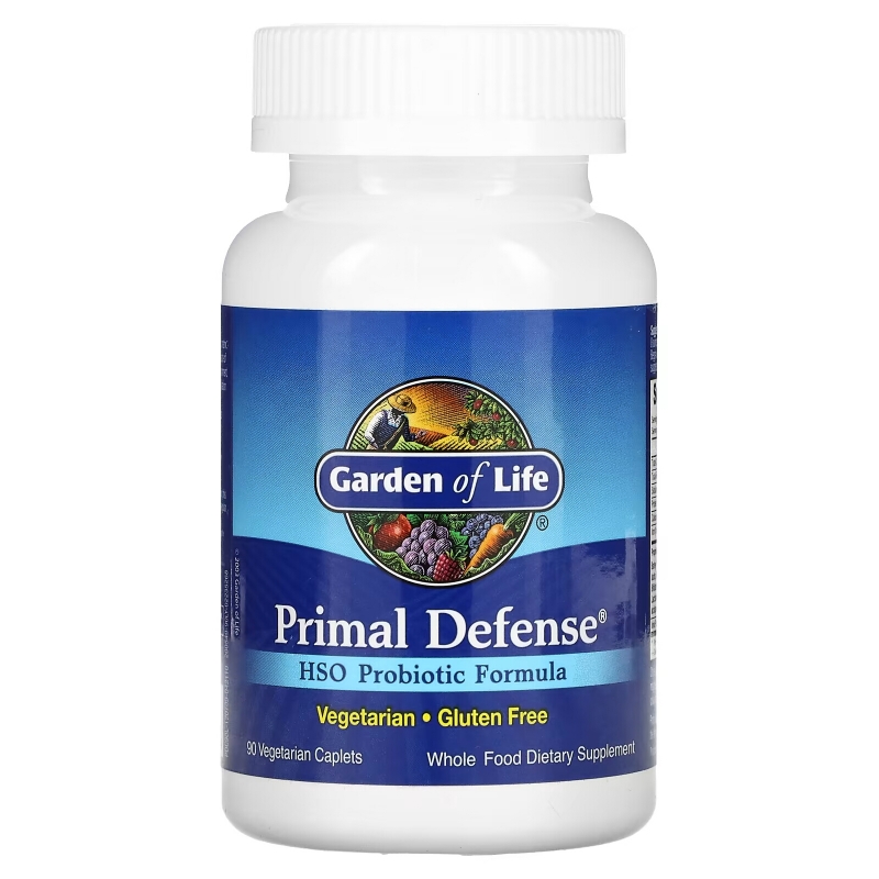 Garden of Life Primal Defense Формула содержащая пробиотик HSO 90 вегетарианских  капсул