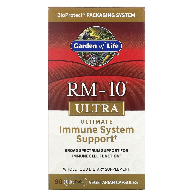 Garden of Life RM-10 Ультра формула для иммунитета 90 вегетарианских капсул