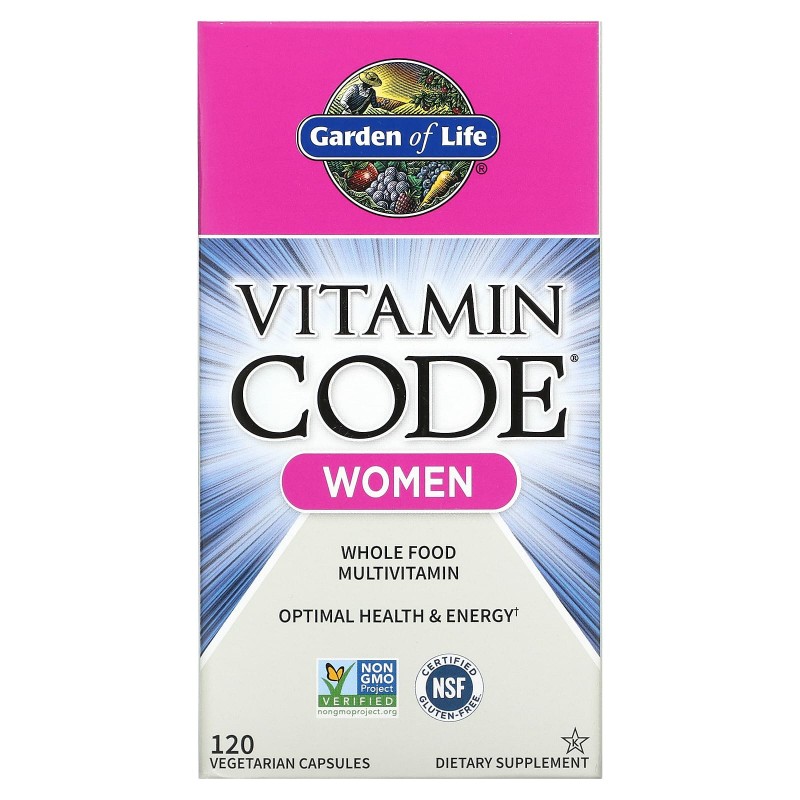 Garden of Life Витаминный код для женщин 120  растительных капсул UltraZorbe