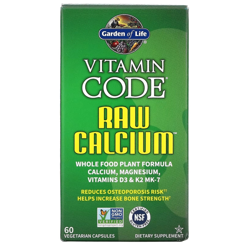 Garden of Life Vitamin Code Натуральный кальций 75 вегетарианских капсул