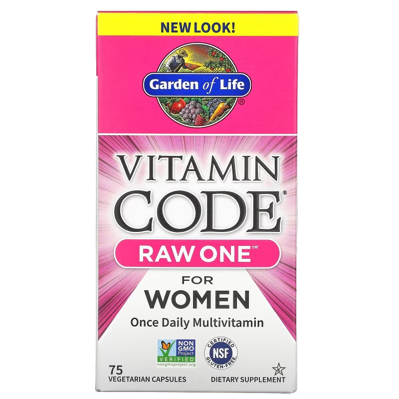 Garden of Life Чистые витамины для женщин 75 ультраабсорбирующихся капсул на растительной основе