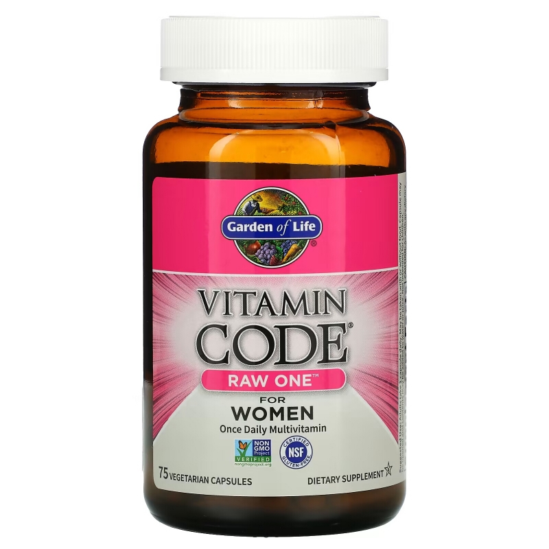 Garden of Life Чистые витамины для женщин 75 ультраабсорбирующихся капсул на растительной основе