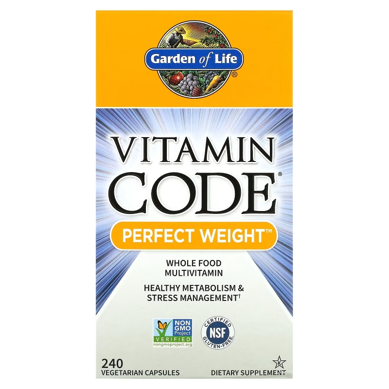 Garden of Life Vitamin Code идеальный вес 240 растительных капсул UltraZorbe