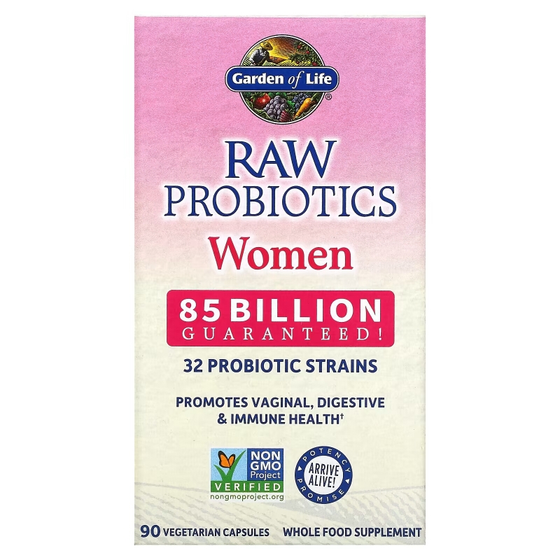 Garden of Life Пробиотики от RAW для женщин 90 овощных капсул