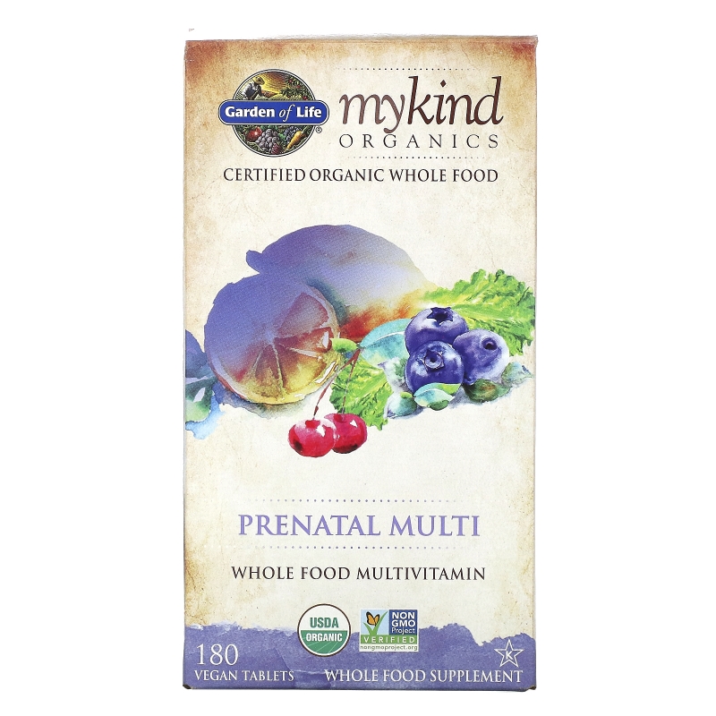 Garden of Life KIND Organics Prenatal Multi 180 веганских таблеток