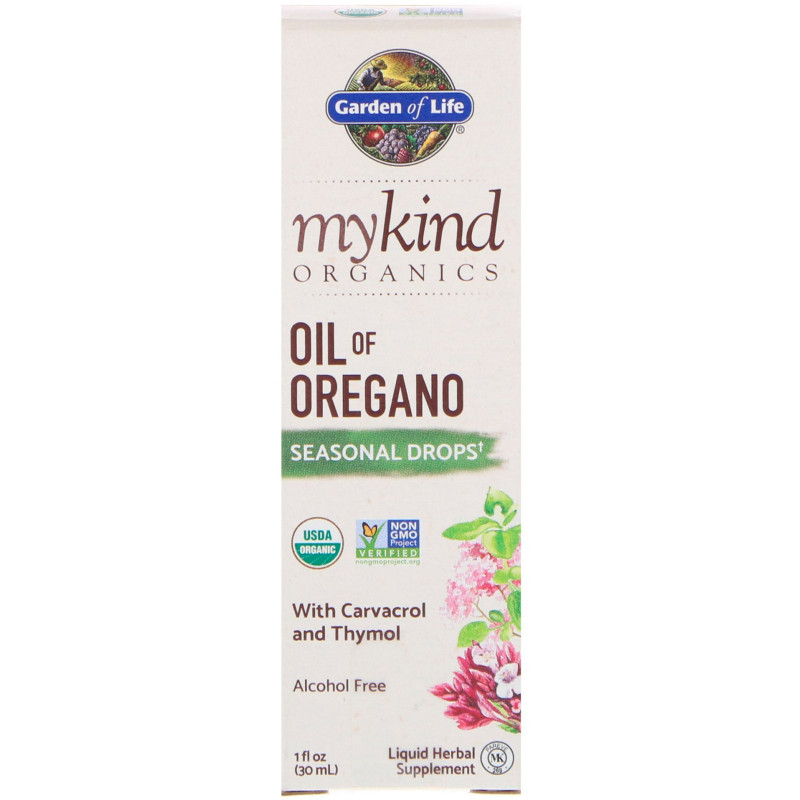 Garden of Life, MyKind Organics, Oil of Oregano Seasonal Drops, 1 fl oz (30 mL)