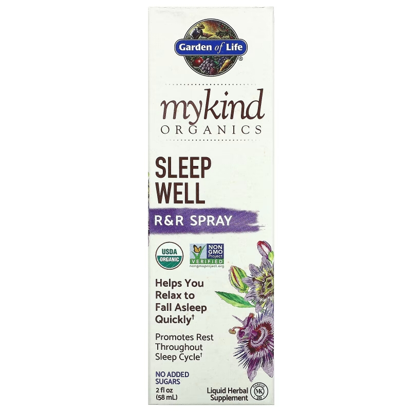 Garden of Life, MyKind Organics, Sleep Well R&R Spray, 2 fl oz (58 ml)