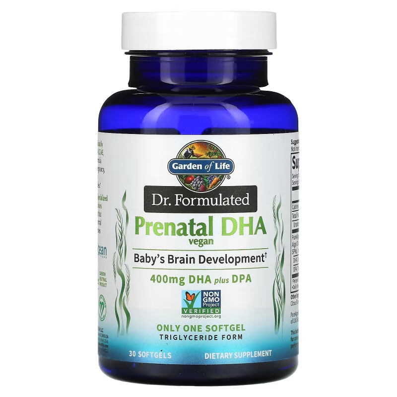 Garden of Life, Dr. Formulated, Vegan Prenatal DHA, 400 mg , 30 Softgels