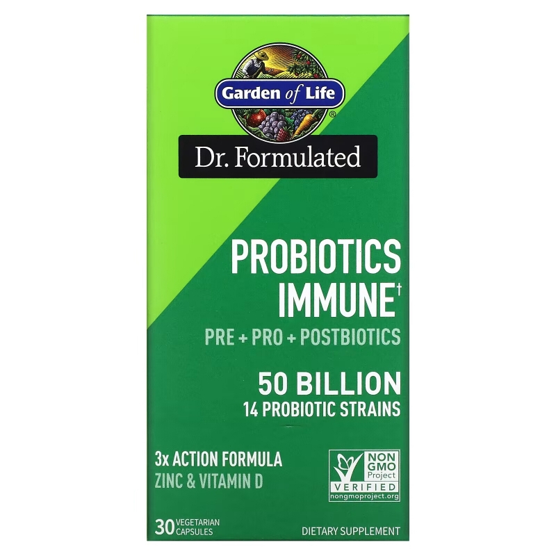 Garden of Life, Probiotics Immune, 50 Billion, 30 Vegetarian Capsules