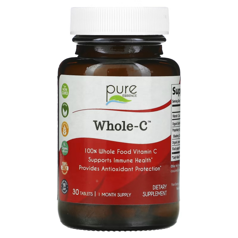 Pure Essence Whole C Whole Food Vitamin C 30 Tablets