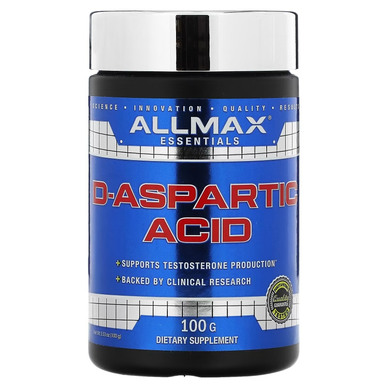 ALLMAX Nutrition, 100% Pure Pharmaceutical Grade D-Aspartic Acid, 3.5 oz (100 g)