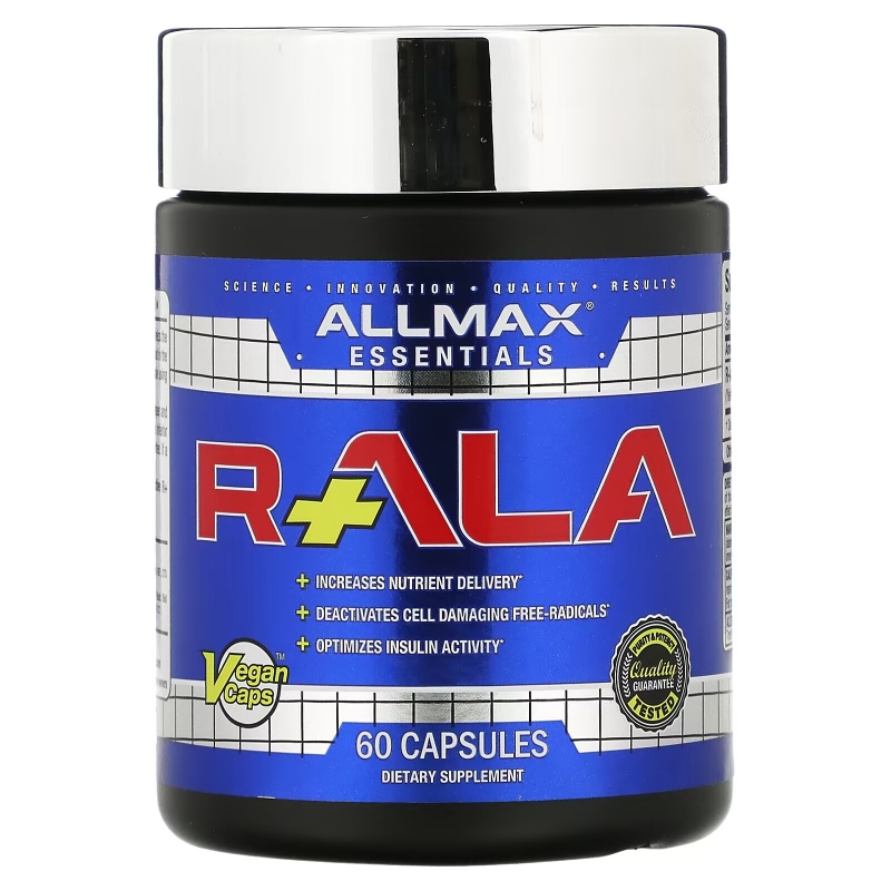ALLMAX Nutrition, R+Alpha Lipoic Acid (Max Potency R+ALA), 150 mg, 60 Capsules