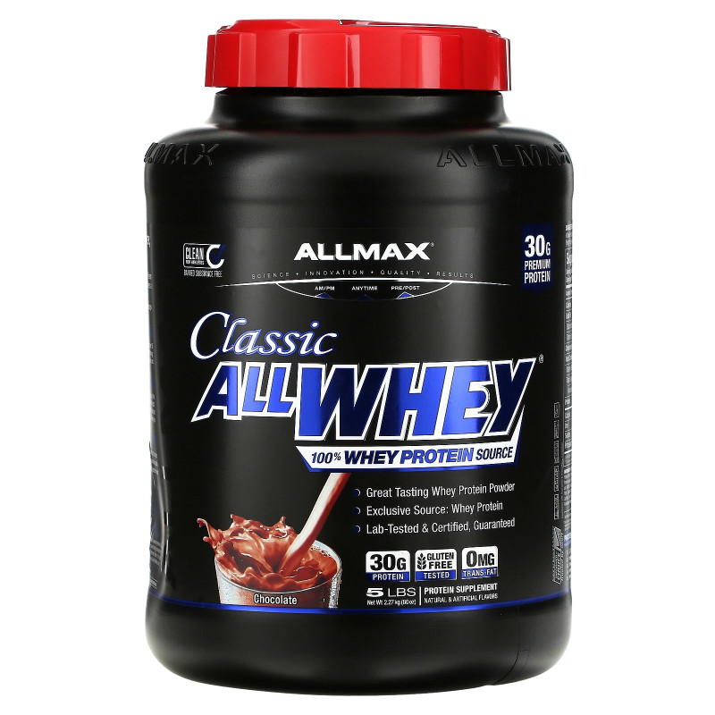 ALLMAX Nutrition, AllWhey Classic, Pure Whey Protein Blend, Chocolate, 5 lbs (2.27 kg)