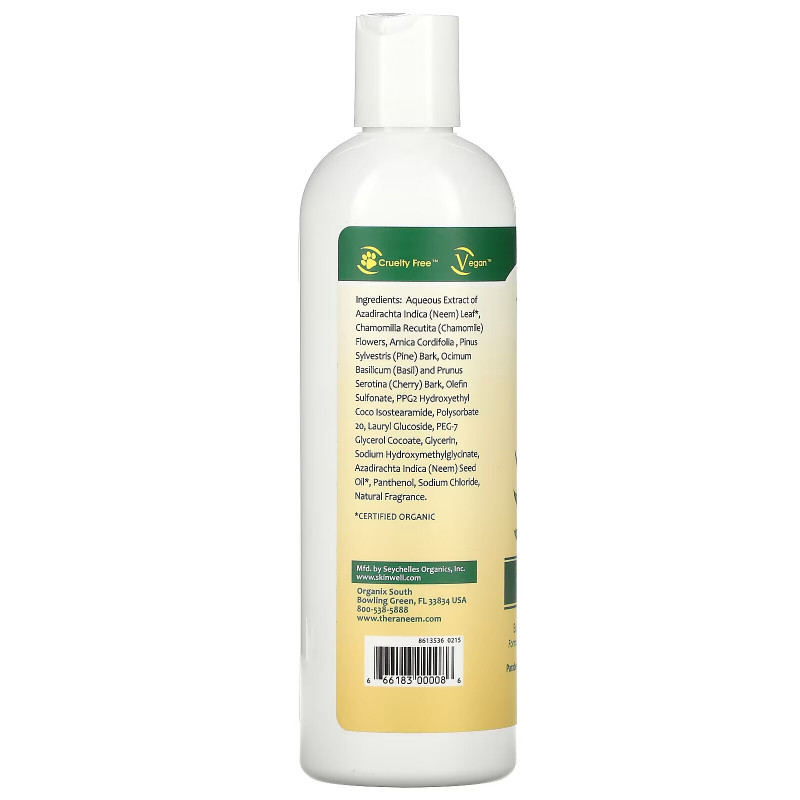 Organix South TheraNeem Pet Shampoo Neem Therape 12 fl oz (360 ml)