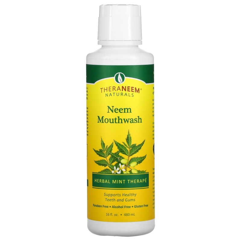 Organix South TheraNeem Organix жидкость для полоскания рта Neem травяная терапия мяты 16 жидких унций (480 мл)