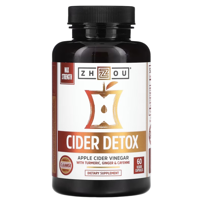 Zhou Nutrition, Max Strength Cider Detox, 60 Veggie Capsules