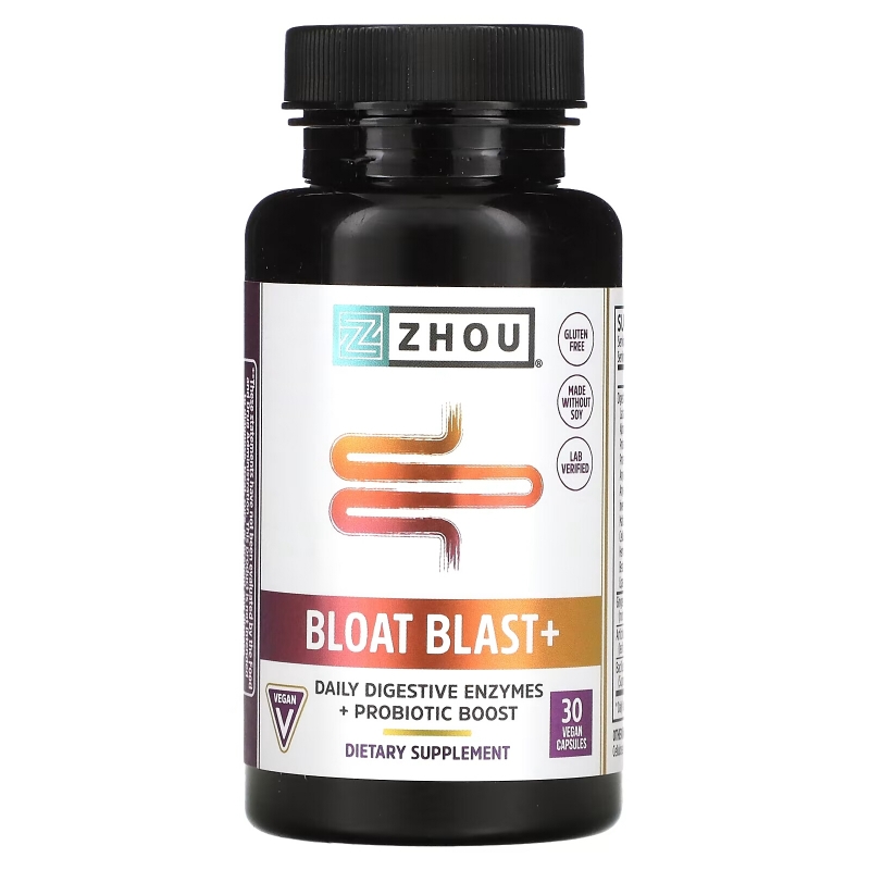 Zhou Nutrition, Bloat Blast+, 30 Vegan Capsules