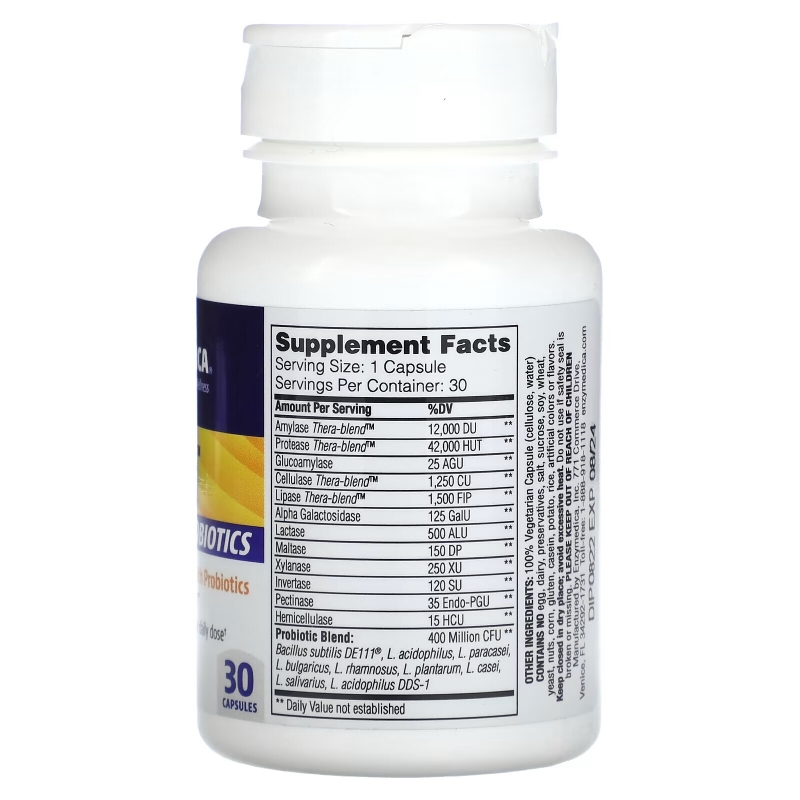Enzymedica, Digest + Probiotics, 30 Capsules
